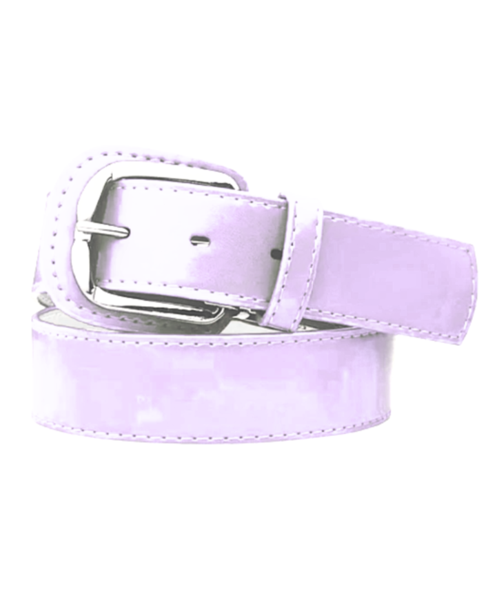 Pro Style White Baller Leather Belt