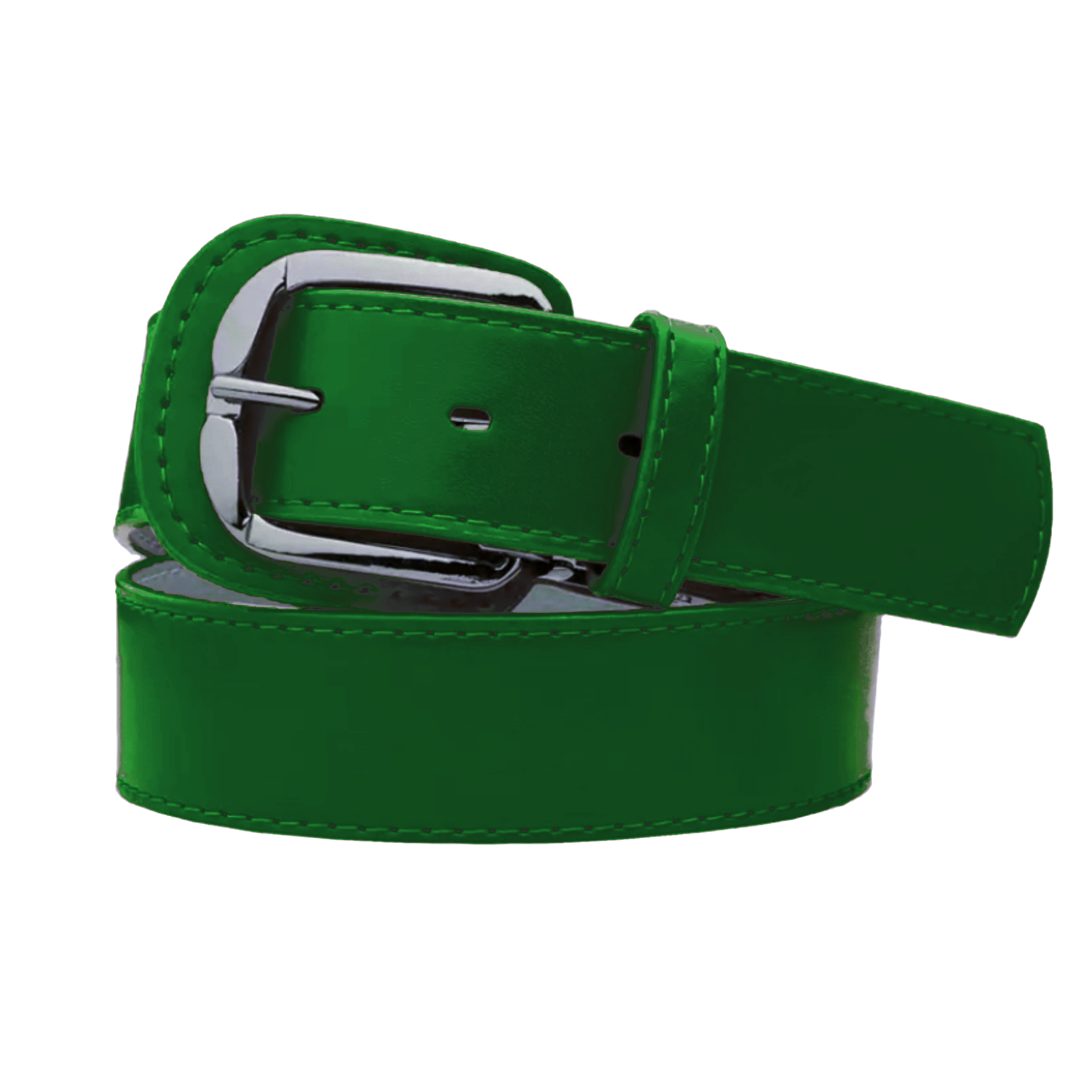 Green on sale leather belt