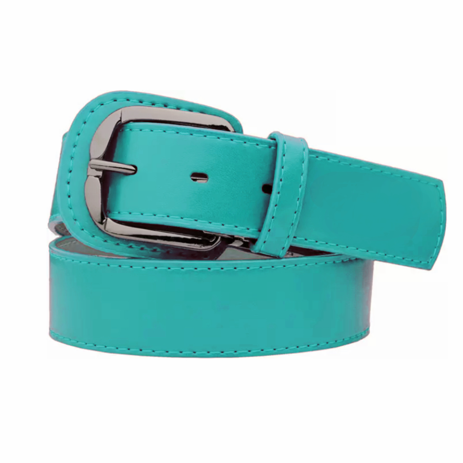 Teal plain belt popular