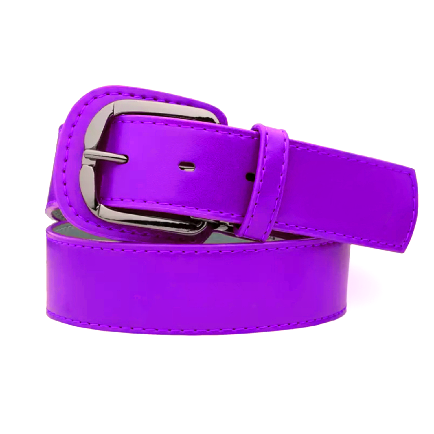 Standard Purple Baller Leather Belt